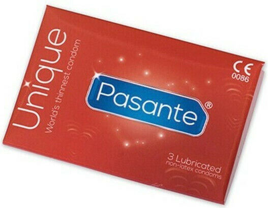 Pasante Προφυλακτικά Unique 3τμχ 60mm Λεπτά για Φυσική Αίσθηση