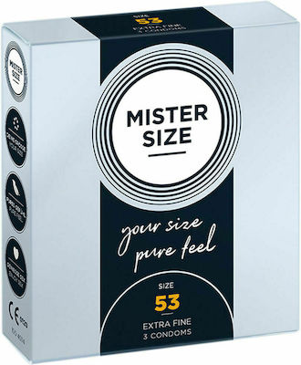 Mister Size Extra Fine Size 53mm Thin Condoms 3pcs