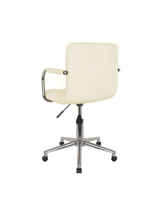 vidaXL vidaXL Office Chair with Arms Ecru