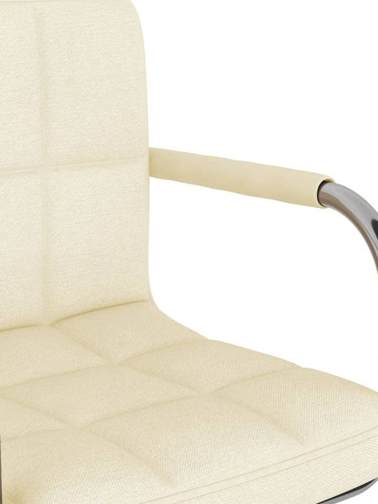 vidaXL vidaXL Office Chair with Arms Ecru