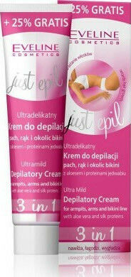 Eveline Hair Removal Body Cream Just Epil Suitable for All Skin Types with Aloe Vera 125ml