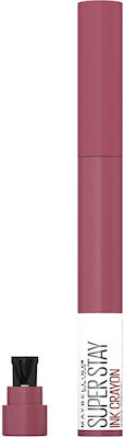 Maybelline Superstay Ink Crayon Long Lasting Pencil Lipstick Matte Fuchsia 1.5gr