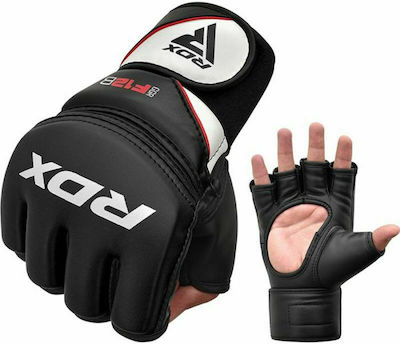 RDX F12 Leather MMA Gloves Black