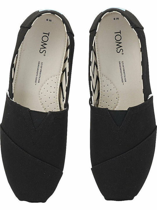 Recycled Cotton Alpargata Men's Espadrilles in Black Color