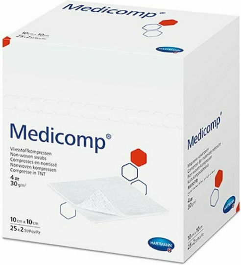 Hartmann Non-Sterile Gauze Pads 7.5x7.5cm Medicomp 100pcs