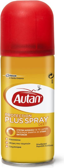 Autan Protection Plus Εντομοαπωθητικό Spray Κατάλληλο για Παιδιά 100ml