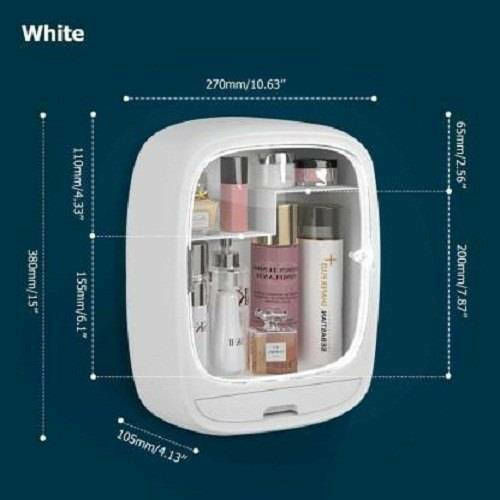 Organizator Cosmetice Cu 1 Sertar Alb 33.5x27x10.5cm