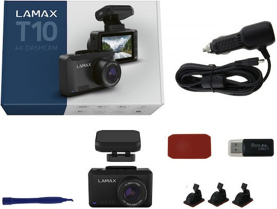 Lamax T10 Κάμερα DVR Αυτοκινήτου 4K με Οθόνη 2.45" Bluetooth, Wi-Fi, GPS