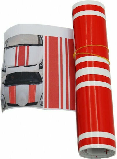 Car Stickers Stripes in White Color 1pcs
