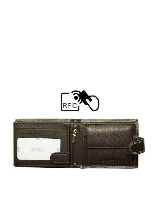 Portofel bărbătesc Clasice cu RFID Maro