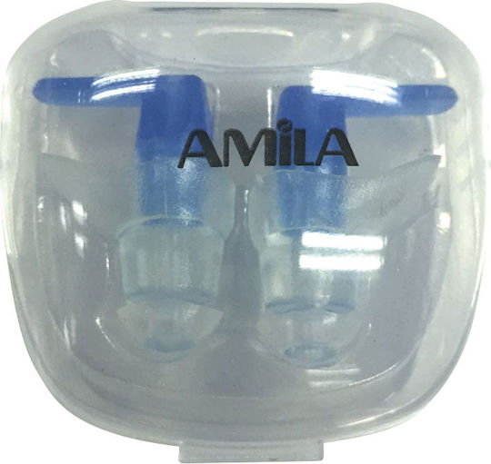 AMILA Dopuri De Urechi Din Silicon Pentru Înot În Culoare Albastră 47009 2 Bucăți