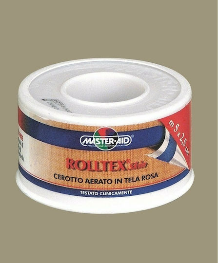 Master Aid Rolltex Skin Fabric Bandage Tape 1.25cm x 5m