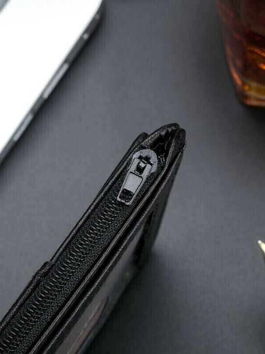 Leather Men's Wallet Classic with RFID Black