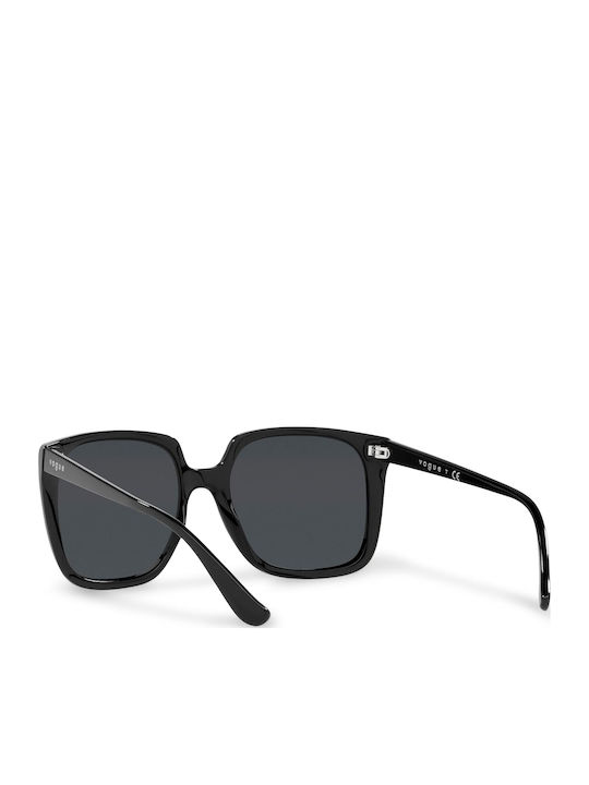 Vogue Women Sunglasses with Black Horn-Rimmed Frame and Grey Gradient Lens VO5411S W44/87