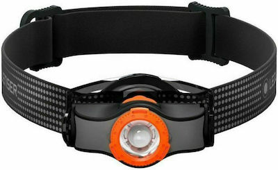 LedLenser Headlamp LED Waterproof IP54 with Maximum Brightness 200lm MH3 Black/Orange