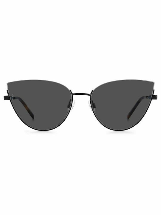 Missoni Women's Sunglasses with Black Metal Frame and Black Lens MMI 0100/S 807/IR