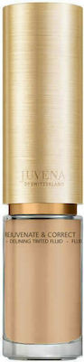 Juvena Skin Rejuvenate Delining Tinted Fluid Natural Bron Feuchtigkeitsspendend & Anti-Aging Flüssigcreme Gesicht Tag Gefärbt und SPF10 50ml