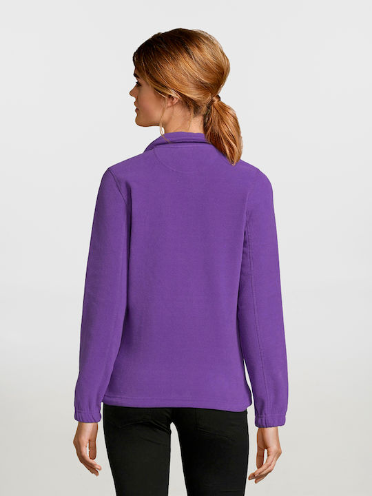 Sol's North Women's Long Sleeve Promotional Cardigan Dark Purple