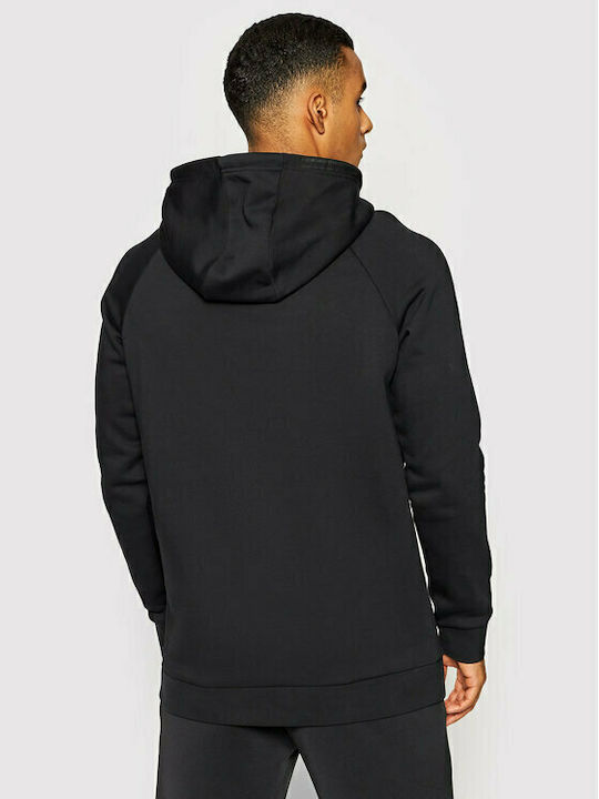 4F Men's Sweatshirt with Hood and Pockets Black