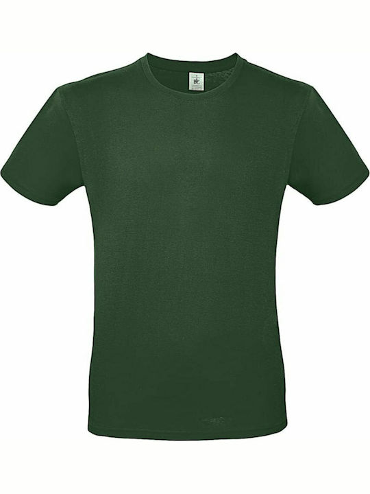 B&C E150 Мъжка Рекламна Тениска Bottle Green