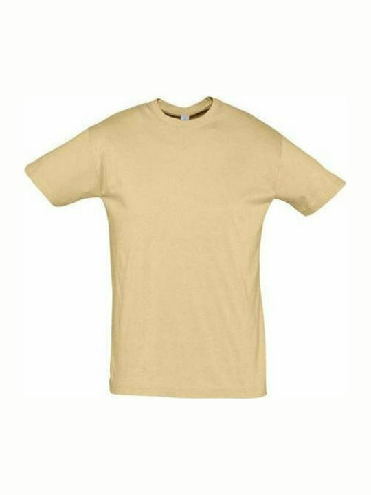 Sol's Regent Ανδρικό Διαφημιστικό T-shirt Κοντομάνικο Sand
