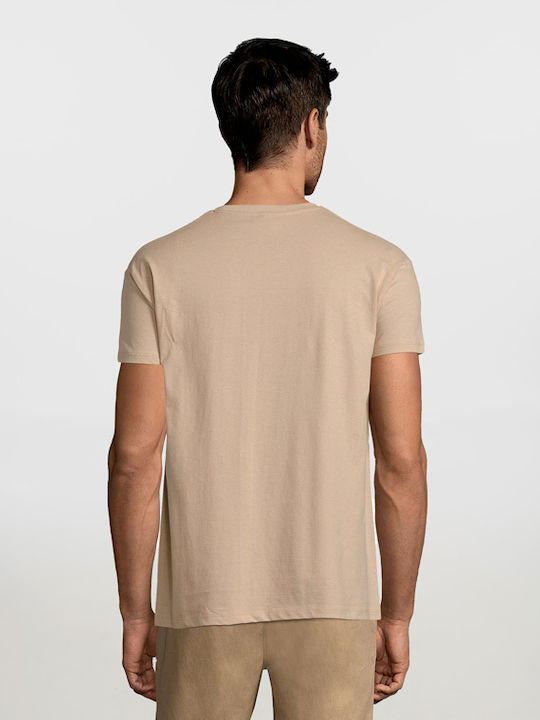 Sol's Regent Ανδρικό Διαφημιστικό T-shirt Κοντομάνικο Sand