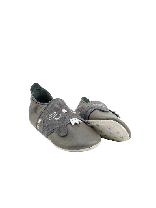 Bobux Baby Slippers Gray