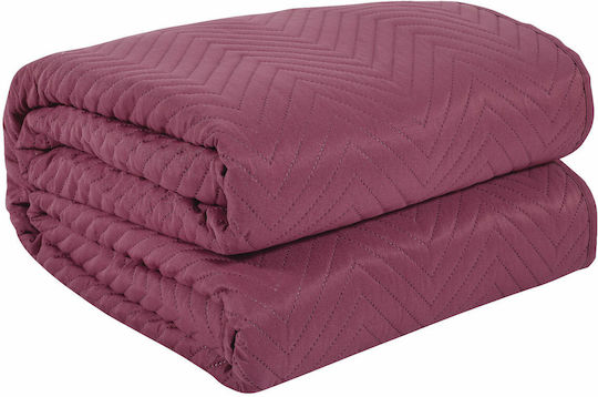 Das Home 9562 Coverlet Queen Size Microfiber Violet 220x240cm