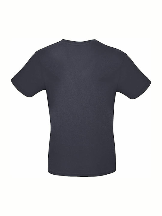 B&C E150 Ανδρικό Διαφημιστικό T-shirt Κοντομάνικο Light Navy
