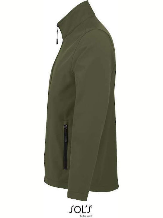 Sol's Race Men's Long Sleeve Promotional Cardigan Khaki