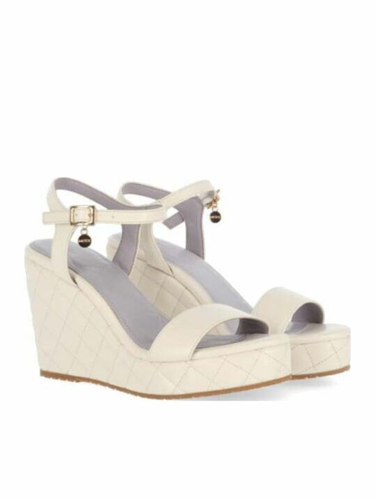 Mexx Sandal Josh Πλατφόρμες Off White