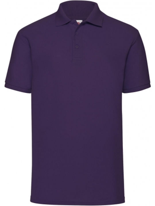 Fruit of the Loom 65/35 Men's Short Sleeve Promotional T-Shirt Purple