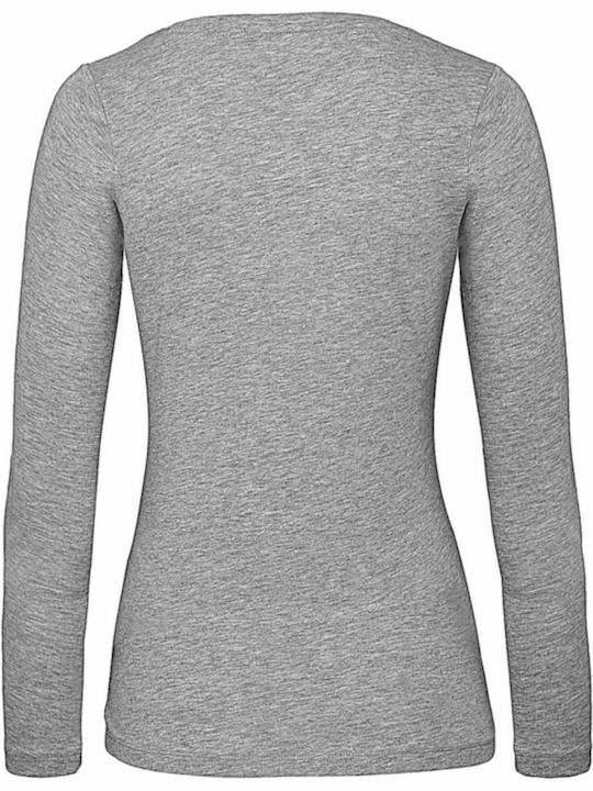 B&C Inspire LSL T Women's Long Sleeve Promotional Blouse Sport Grey TW071-620