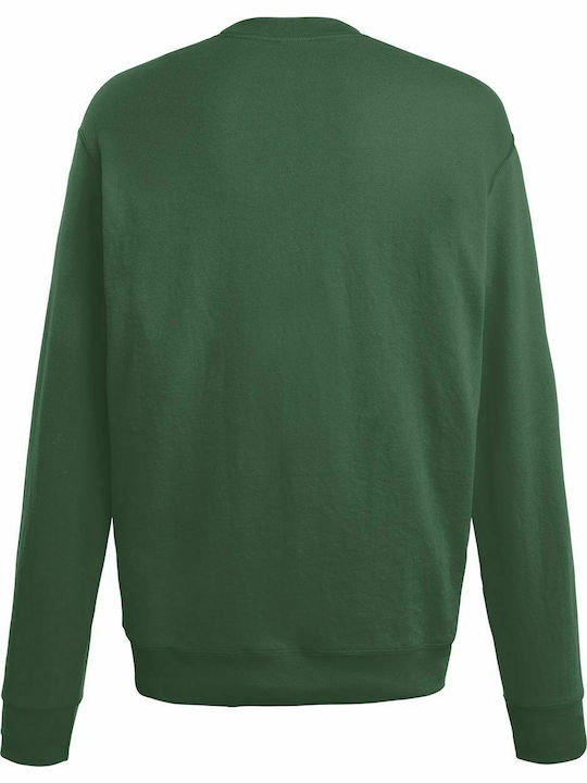 Fruit of the Loom Lightweight Set-In Men's Long Sleeve Promotional Sweatshirt Bottle Green