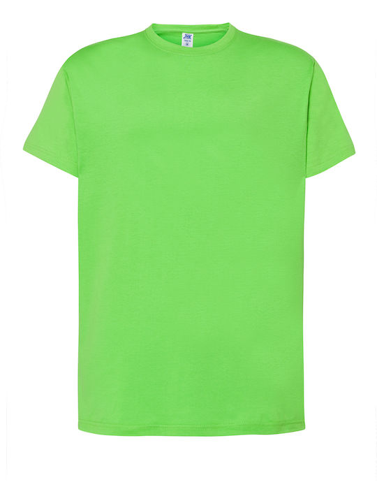 JHK TSRA-150 Ανδρικό Διαφημιστικό T-shirt Κοντομάνικο Λαχανί