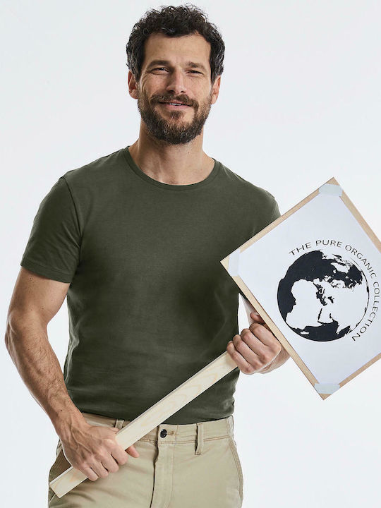 Russell Europe Ανδρικό Διαφημιστικό T-shirt Κοντομάνικο σε Χρώμα