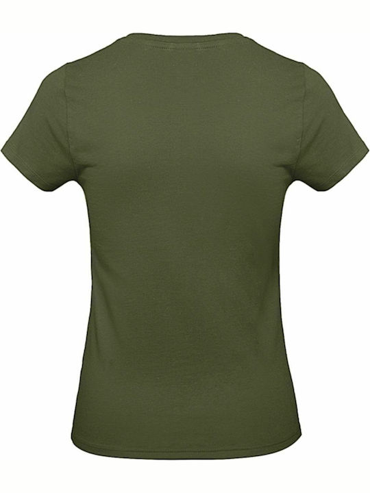 B&C Exact 190 Women's Short Sleeve Promotional T-Shirt Urban Khaki