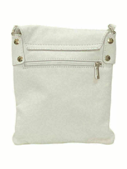 Women Weakness Din piele Geantă de damă Crossbody Albă