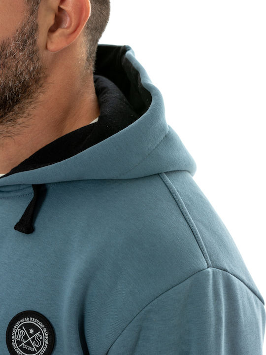 RS- Sweatshirt für Herren mit Kapuze Hellblau
