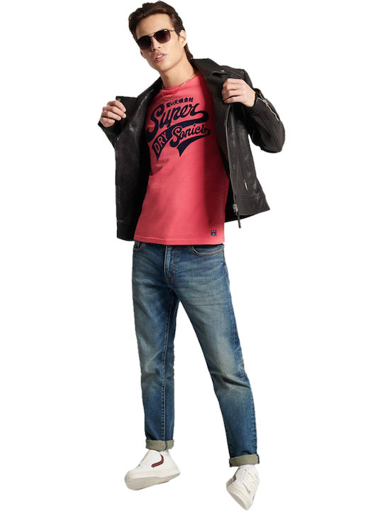 Collegiate Graphic Standard Weight T-Shirt Fuchsie