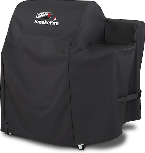 Weber Premium Grill Cover Black Compatible with the Pellet SmokeFire EX4 from Polyester 119.38cmx78.74cmx111.76cmcm