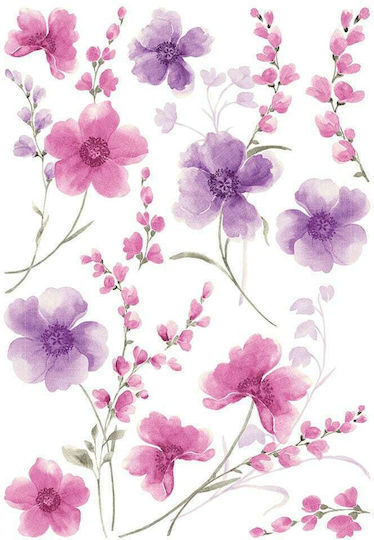 Ango Wandsticker Purple Flowers Vinyl 1 Stück Ango