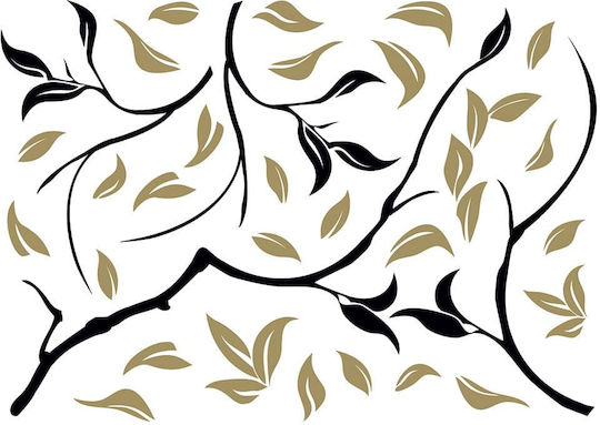 Wandsticker Gold Ramage Vinyl 1 Stück Ango