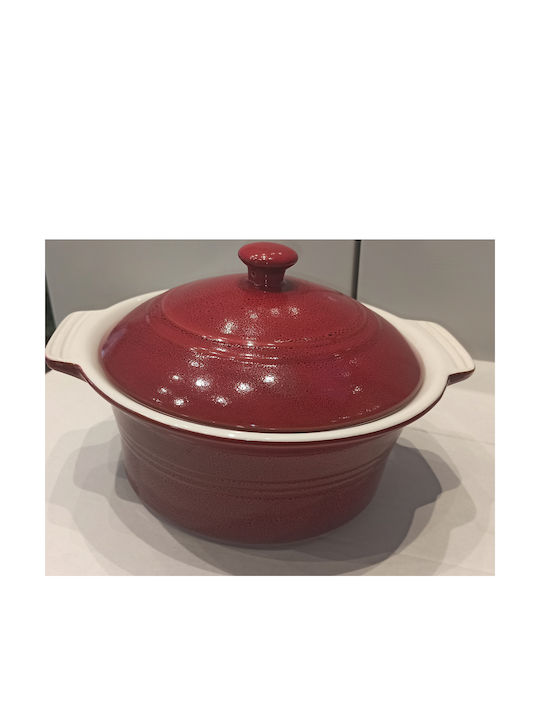 TnS Dutch Oven Round Ceramic Red 30x30cm 1pcs