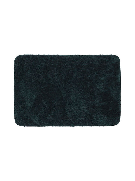 Sealskin Non-Slip Bath Mat Microfiber Angora 800119 Dark Green 60x90cm