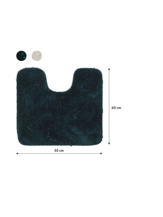 Sealskin Αντιολισθητικό Πατάκι Μπάνιου Microfiber Λεκάνης Angora 800123 Dark Green 55x60εκ.