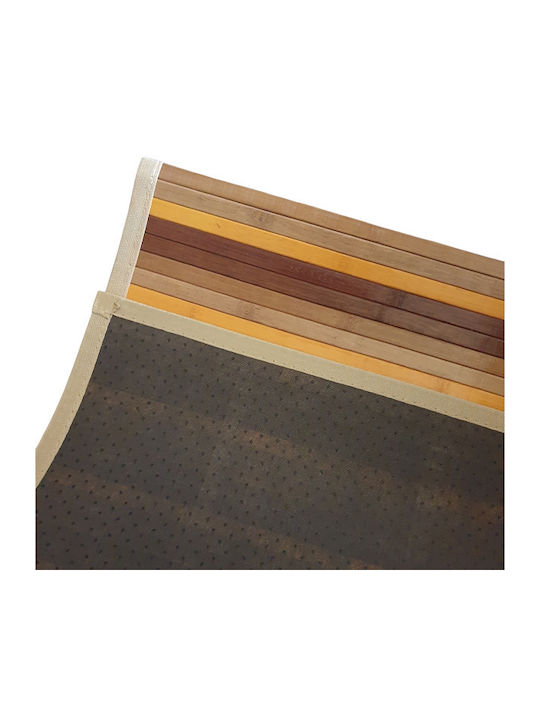 Sidirela Bath Mat Wooden Ε-2906 E-2906 Brown 50x80cm