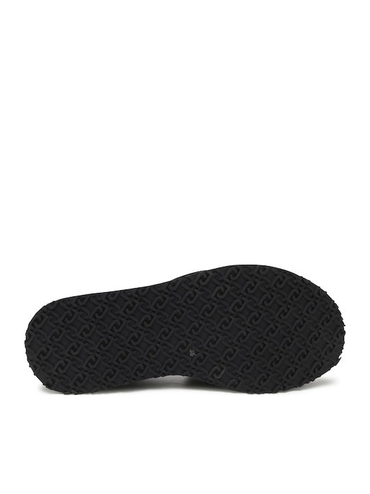 Frida Women's Leather Platform Wedge Sandals Black