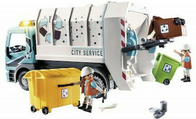Παιχνιδολαμπάδα City Life Φορτηγό Ανακύκλωσης για 4+ Ετών Playmobil