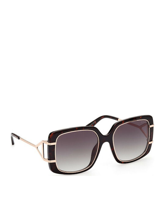 Guess Women's Sunglasses with Brown Tartaruga Frame and Brown Gradient Lens GU7854 52P